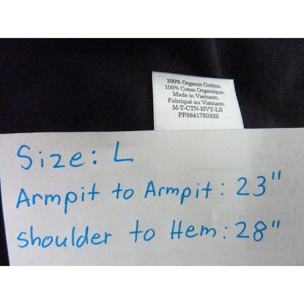 NWOT Everlane Mens Black Long Sleeve Shirt L - Picture 3 of 6